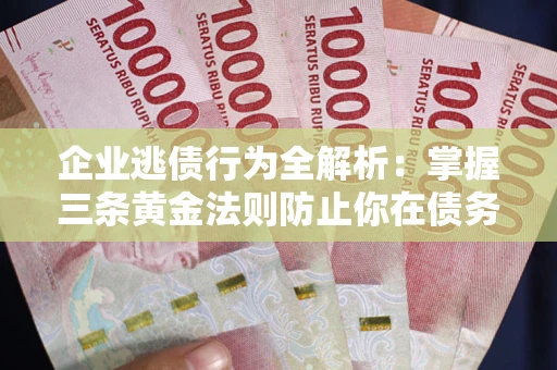 济南企业逃债行为全解析：掌握三条黄金法则防止你在债务乱局中“踩雷”