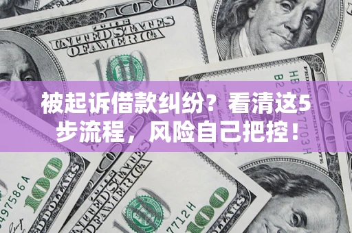 济南被起诉借款纠纷？看清这5步流程，风险自己把控！