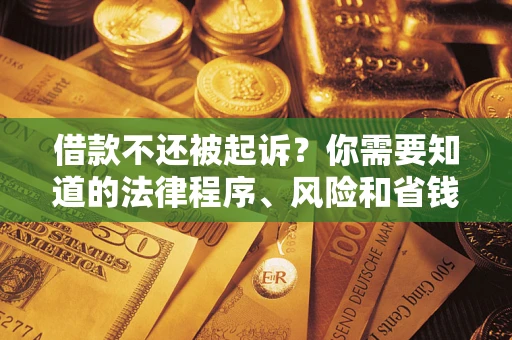济南借款不还被起诉？你需要知道的法律程序、风险和省钱技巧