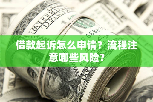 济南借款起诉怎么申请？流程注意哪些风险？